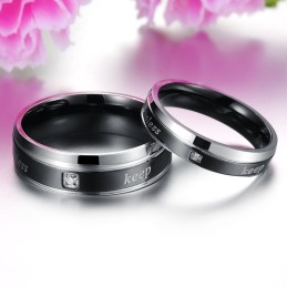 Stabil Kvalitet Elegant Titanring För Älskare
