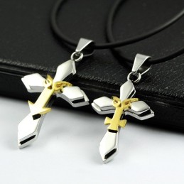 Moderiktigt Titanhänge Och Halsband För Par (Ett Par)