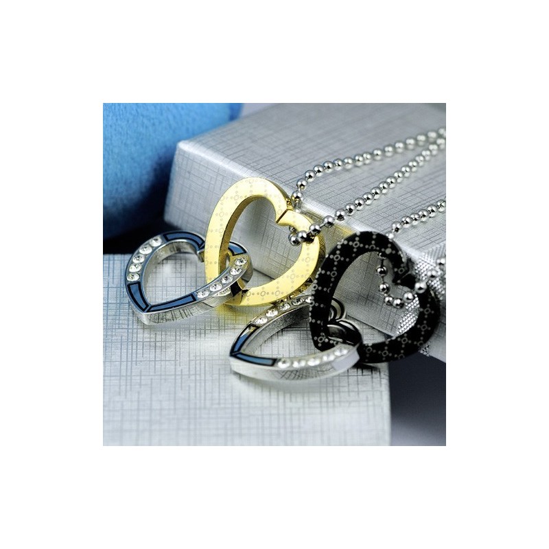 Moderiktigt Par Älskling Titanhänge Och Halsband (Ett Par) Moderiktigt Par Älskling Titanhänge Och Halsband (Ett Par)