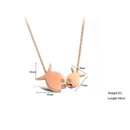 Säljer Bra Över Hela Världen Fiskformat Titanhalsband