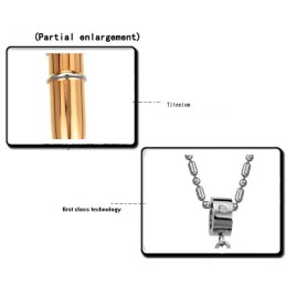 Halsband Av Svart Titan Av Högsta Kvalitet