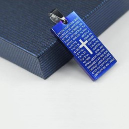 Klassiskt Korsbibelhänge Och Halsband För Män Modepresent Till Vän