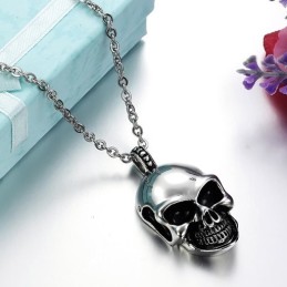 Kung Av Kvantitet Skull Titanhalsband