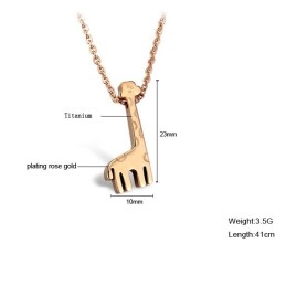 Halsband I Titan Med Giraffform Och Slitstarkt Utseende