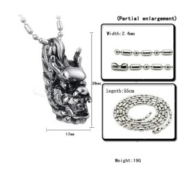 Kvalitetsdrottningen Kirin Titanhalsband För Män