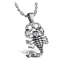 Högkvalitativt Skorpionhalsband I Titan