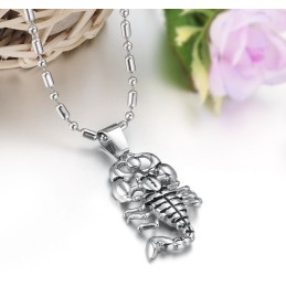 Högkvalitativt Skorpionhalsband I Titan