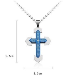 Bibelkors Titanhänge Och Halsband