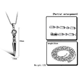 Högkvalitativt Prismatiskt Titanhalsband För Män
