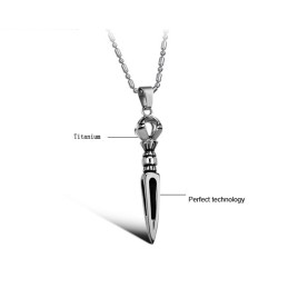 Högkvalitativt Prismatiskt Titanhalsband För Män