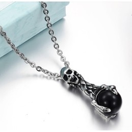 Kvalitets- Och Kvantitetsgaranterat Halsband Med Dödskalle I Titan