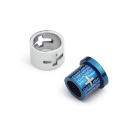 Man Blue Cross Bible Roller Halsband Och Hänge I Ren Titan (Nytt)