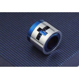 Man Blue Cross Bible Roller Halsband Och Hänge I Ren Titan (Nytt)