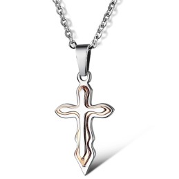 Säljer Bra Över Hela Världen Cross Titanium Halsband