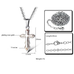 Säljer Bra Över Hela Världen Cross Titanium Halsband