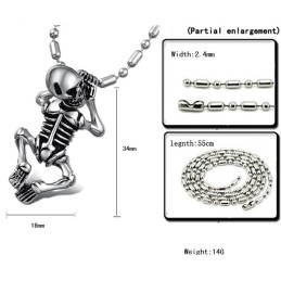Kvalitets- Och Kvantitetsgaranterat Titanhalsband För Män