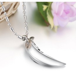 Högkvalitativt Titanhalsband För Män, Månformad