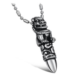 Kungen Av Kvantitet Kirin Titanhalsband För Män