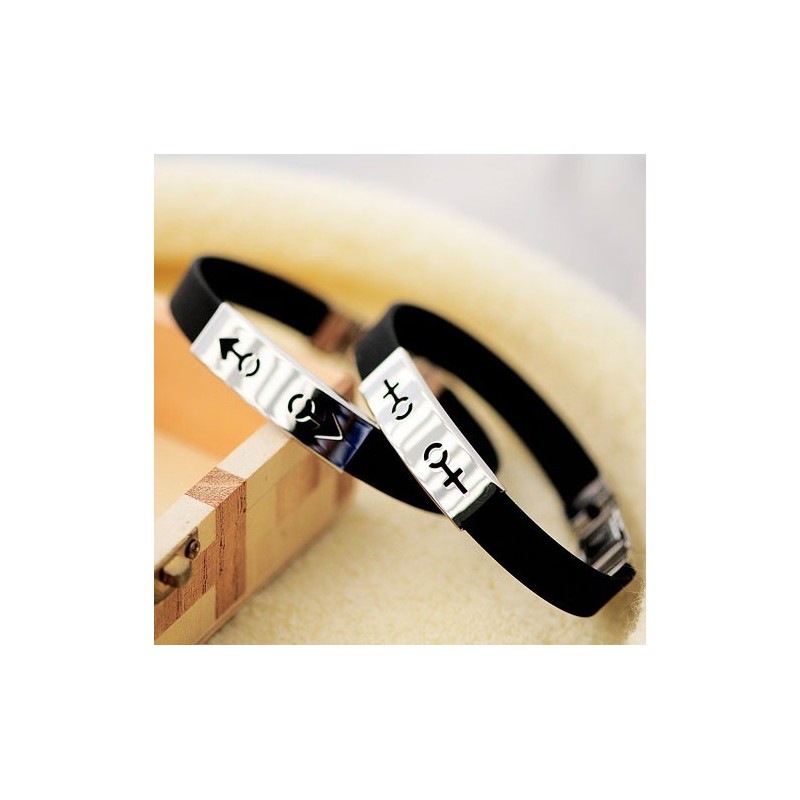 Symbol Titanarmband För Män Och Kvinnor Par Symbol Titanarmband För Män Och Kvinnor Par