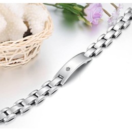 Brett Utbud Av Hälso-Titanarmband För Älskare