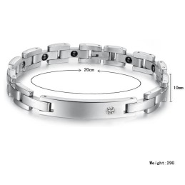 Brett Utbud Av Hälso-Titanarmband För Älskare