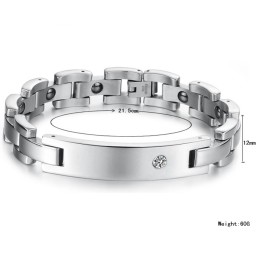 Brett Utbud Av Hälso-Titanarmband För Älskare