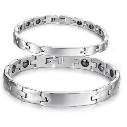 Brett Utbud Av Hälso-Titanarmband För Älskare