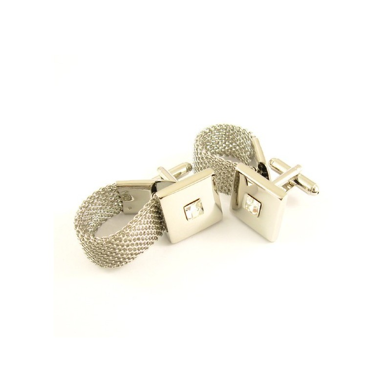 Specialdesignade Titanmanschettknappar Med Diamanter Specialdesignade Titanmanschettknappar Med Diamanter