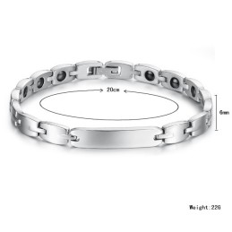Brett Utbud Av Hälso-Titanarmband För Älskare