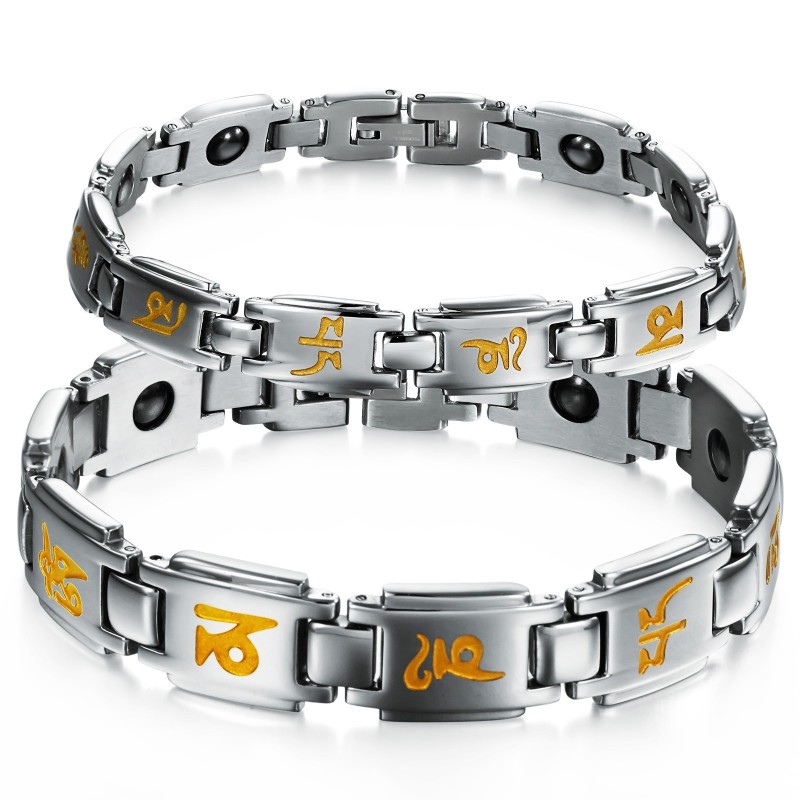 Utmärkt Kvalitetshälsoarmband I Titan För Älskare Utmärkt Kvalitetshälsoarmband I Titan För Älskare