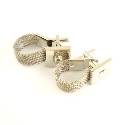 Specialdesignade Titanmanschettknappar Med Diamanter