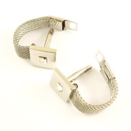 Specialdesignade Titanmanschettknappar Med Diamanter