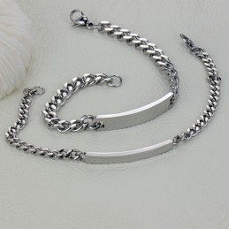 Lätt Att Använda Moderiktigt Titanarmband För Älskare