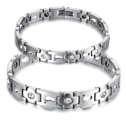 Drottning Av Kvalitet I Titanarmband För Älskare Med Strass