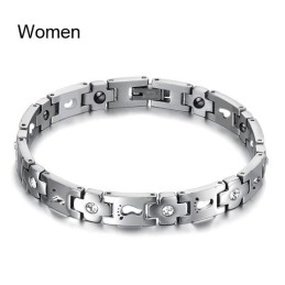 Drottning Av Kvalitet I Titanarmband För Älskare Med Strass