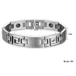 Lättanvänt Klassiskt Titanarmband För Älskare