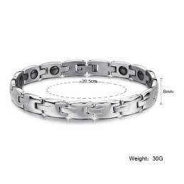 Välkänt För Sitt Fina Kvalitetshälsoarmband I Titanium För Älskare