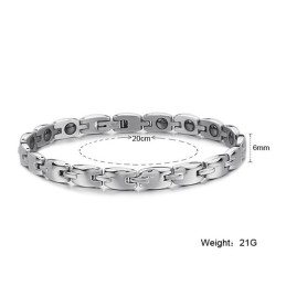 Välkänt För Sitt Fina Kvalitetshälsoarmband I Titanium För Älskare
