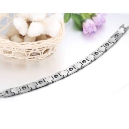 Överlägsen Kvalitet Hälso Titanarmband För Älskare Med Strass