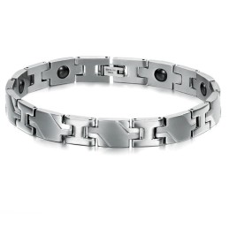 Utmärkt Kvalitetshälsoarmband I Titanium För Älskare