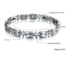 Högkvalitativt Titanarmband I Lodestone