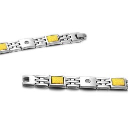 Överlägsen Kvalitet Hälso Titan Lodestone Armband För Älskare Med Strass