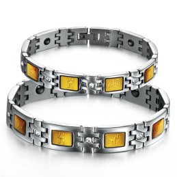 Tillförlitligt Kvalitetshälsoarmband I Titanium För Älskare