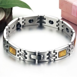 Tillförlitligt Kvalitetshälsoarmband I Titanium För Älskare