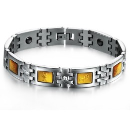 Tillförlitligt Kvalitetshälsoarmband I Titanium För Älskare