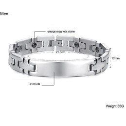 Kungen Av Kvantitet Anti-Trötthet Titanarmband För Älskare