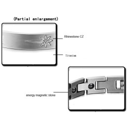 Att Njuta Av Högt Rykte Hemma Och Utomlands Titanarmband För Älskare Med Diamant