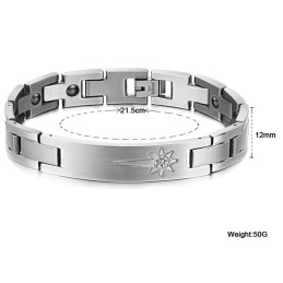 Att Njuta Av Högt Rykte Hemma Och Utomlands Titanarmband För Älskare Med Diamant