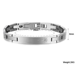 Att Njuta Av Högt Rykte Hemma Och Utomlands Titanarmband För Älskare Med Diamant