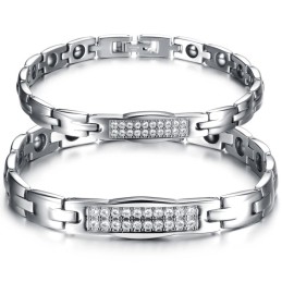 Drottningen Av Kvalitetshälsa Titanarmband Med Diamanter För Älskare